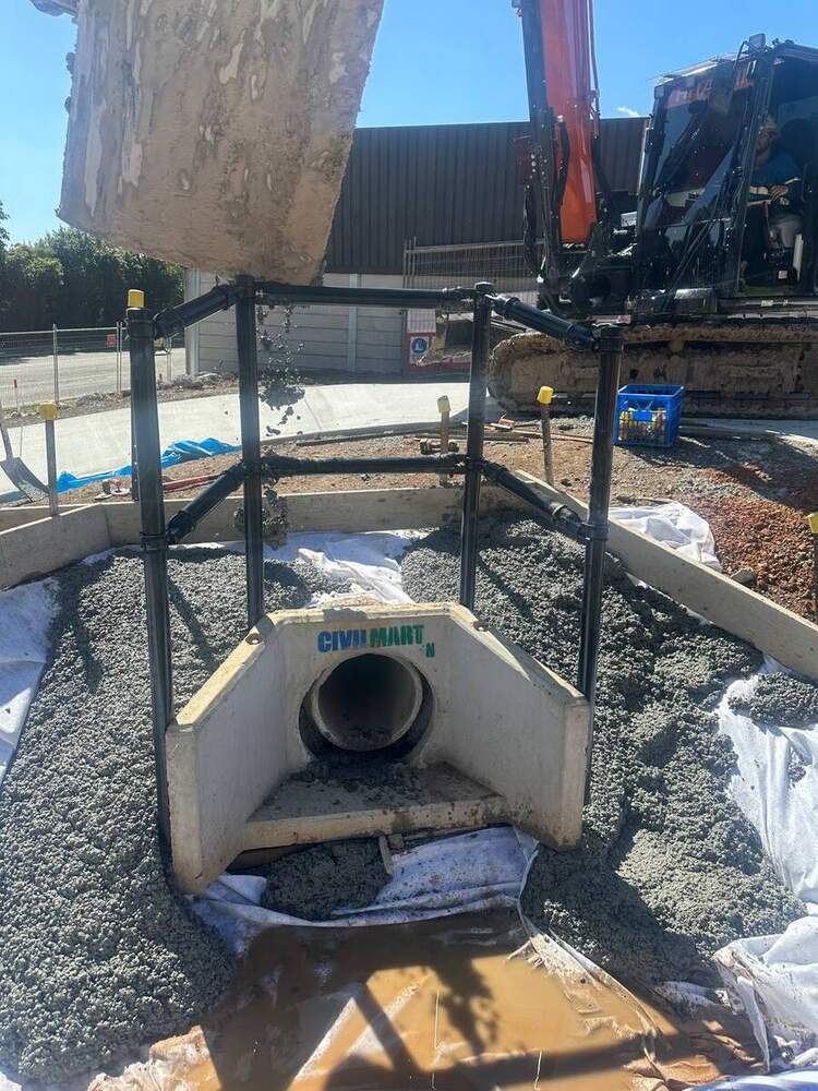 Culvert Stone Pitch — civil works, Gold Coast SEQ