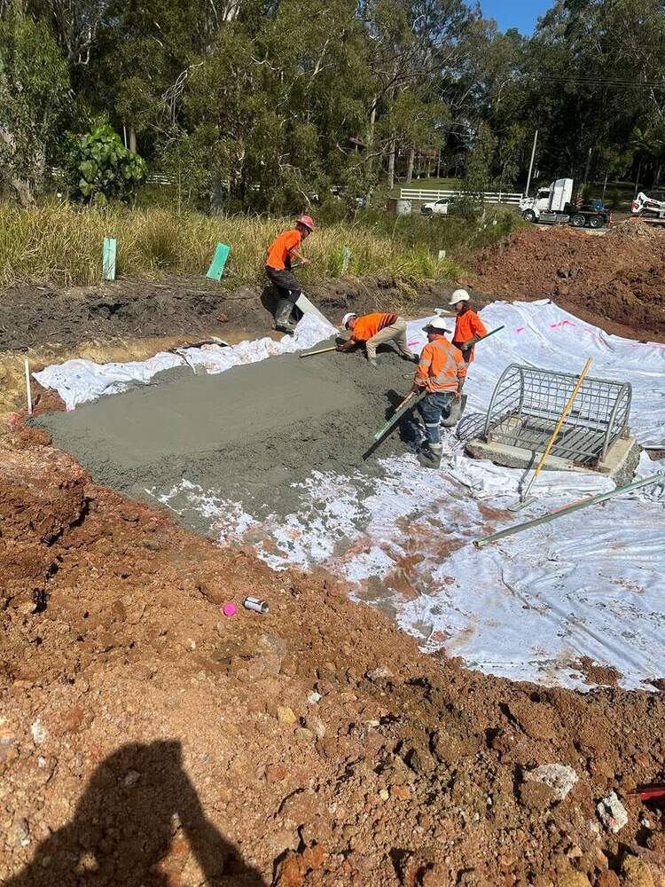 Drain — civil works, Gold Coast SEQ