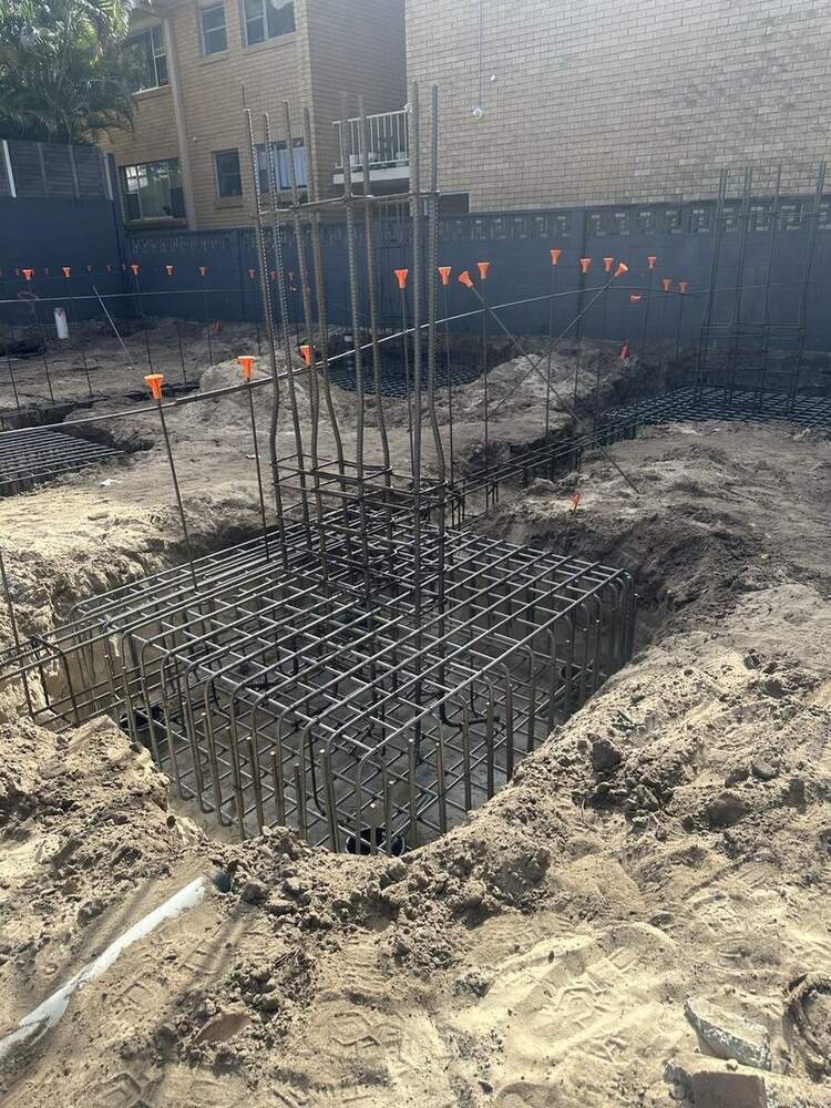 Footing — commercial works, Gold Coast SEQ