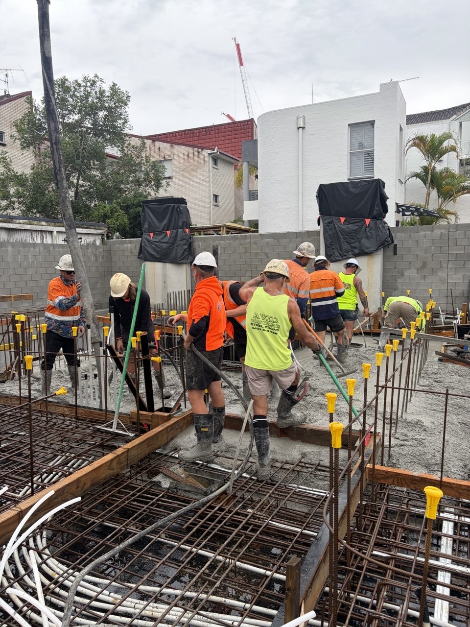 PT Pour — commercial works, Gold Coast SEQ